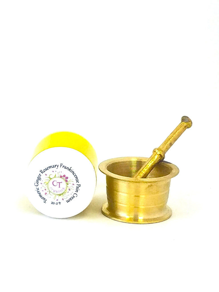 100% Natural Anti inflammatory Turmeric Salve; For Pain, Burn & Cold Sore Relief and Breathing Chest Salve; For kids & Adults