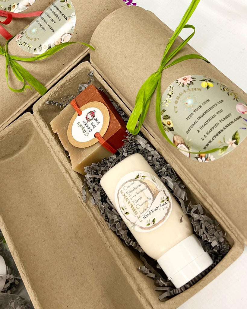 Ready to Gift Mother’s Day Soap & Lotion Bundle Wrapped in Sustainable Packaging