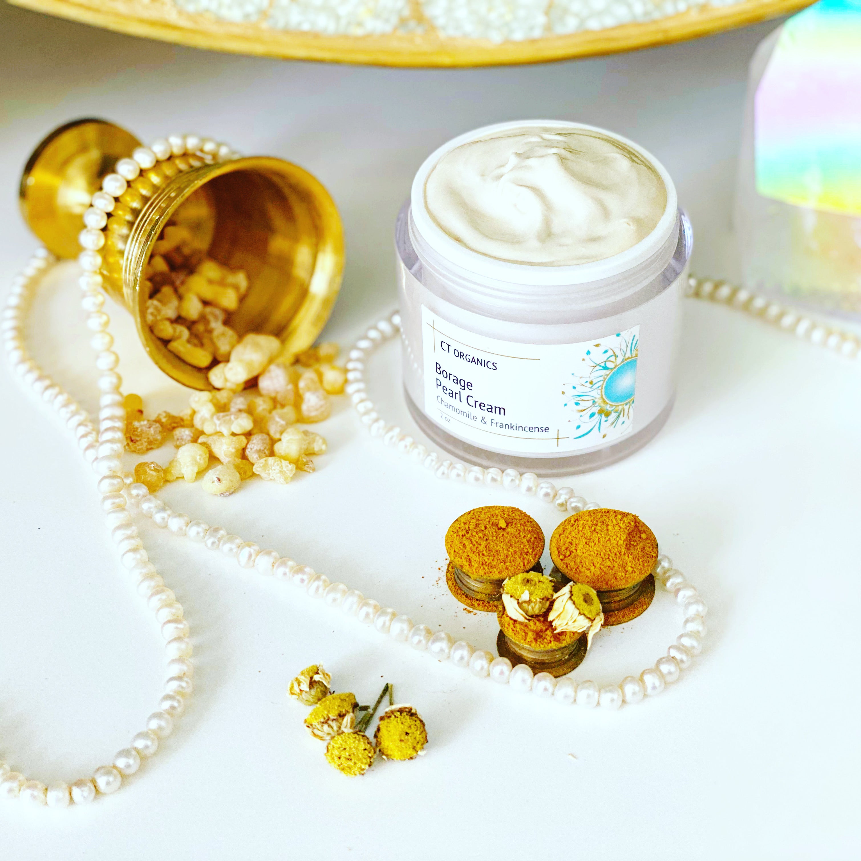 Moisturizing Borage Oil Pearl Face and Neck Cream | CT Organics