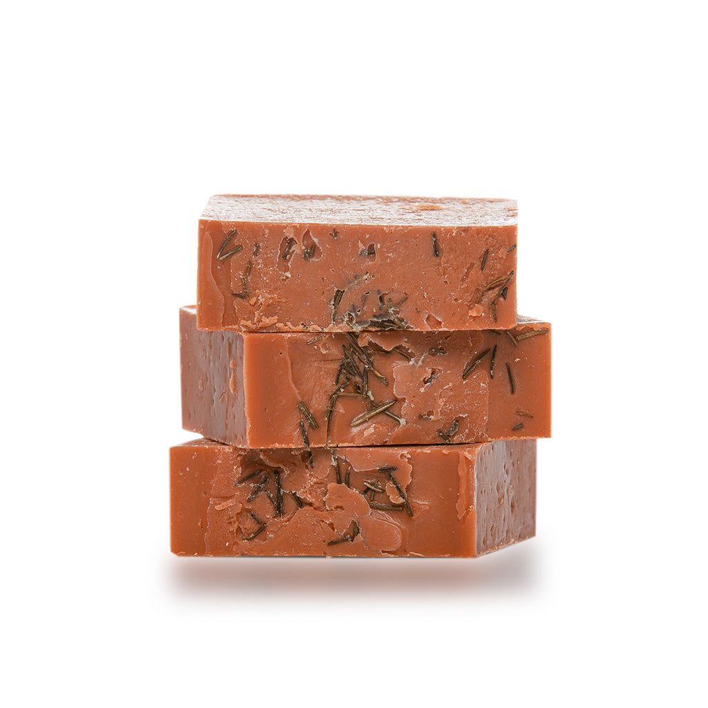 Peppermint Rosemary Red Clay Soaps